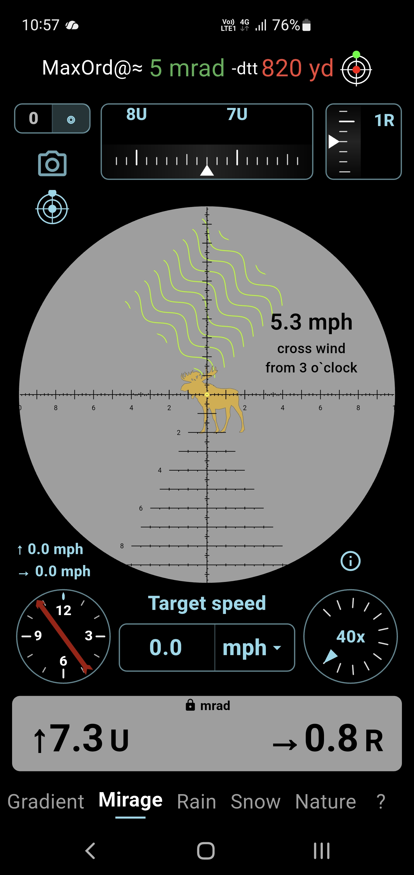 Wind Call — schnelle Windkorrektur für ein Ziel aus Neigung und Muster der Mirage-Wellen