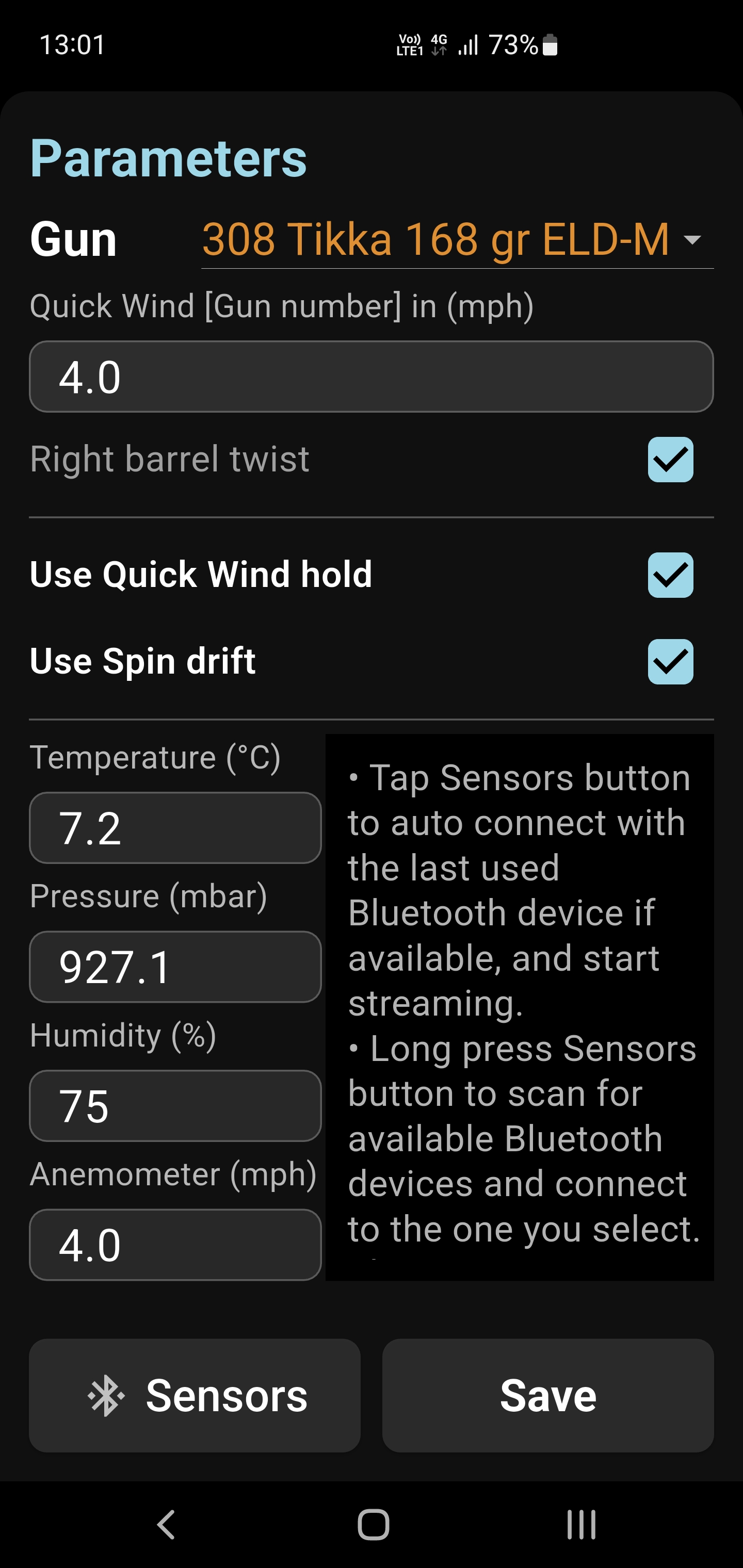 Wind Call — use Bluetooth to connect with Kestrel or Calypso