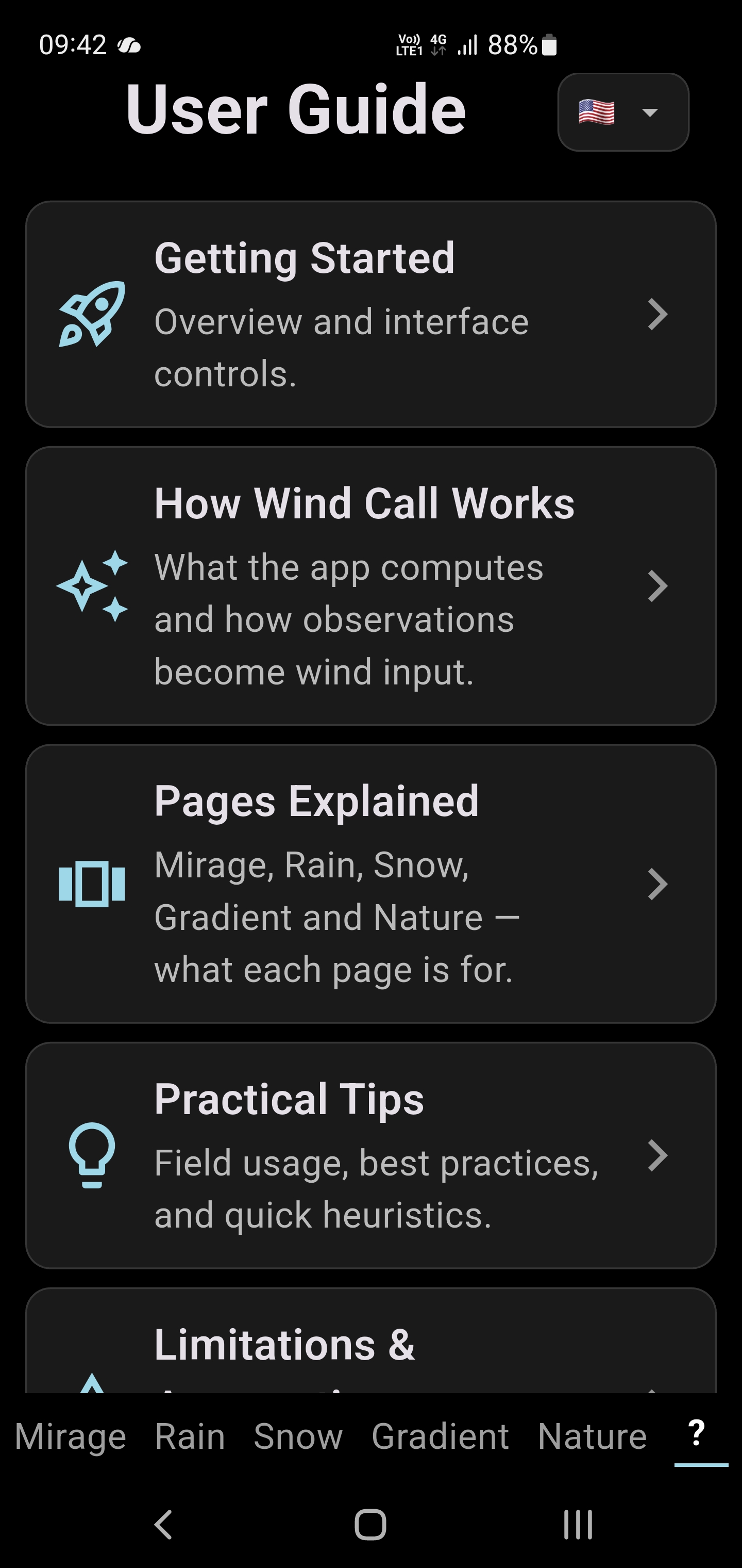 Wind Call — in app field-manual–grade User Guide